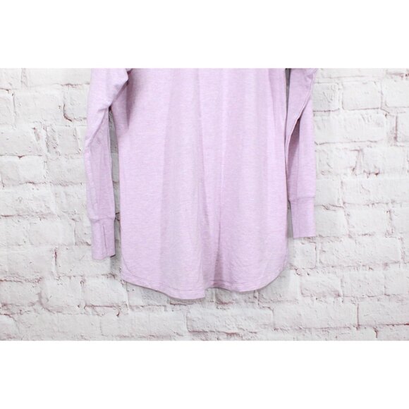 LL Bean SoftFlex Mockneck Pullover Light Mauve Heather Size M - Picture 5 of 9